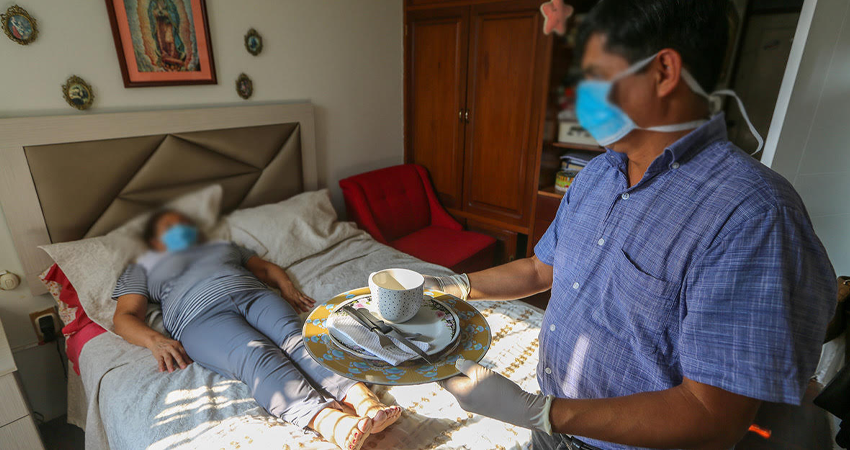 El plan debe aplicarse cuando un paciente con síntomas leves deba permanecer en casa. Foto de referencia