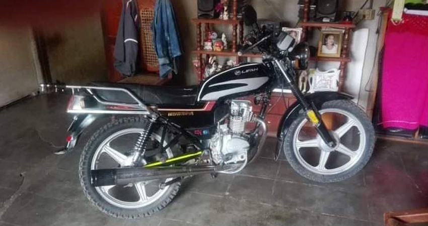 Motocicleta robada. Foto: Cortesía/Radio ABC Stereo