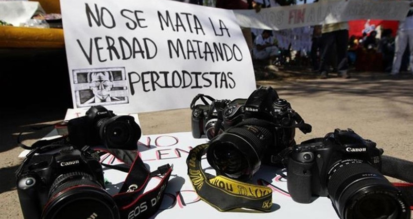 55 periodistas fueron asesinados el año pasado. Imagen de referencia 55 periodistas fueron asesinados el año pasado. Imagen de referencia