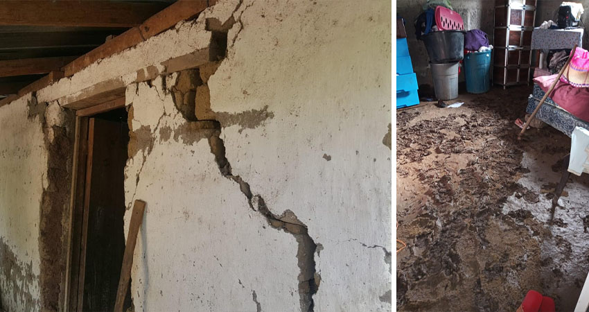 Los hogares afectados recibieron algunas colaboraciones de parte de la municipalidad. Foto: Denis García/Radio ABC Stereo Los hogares afectados recibieron algunas colaboraciones de parte de la municipalidad. Foto: Denis García/Radio ABC Stereo