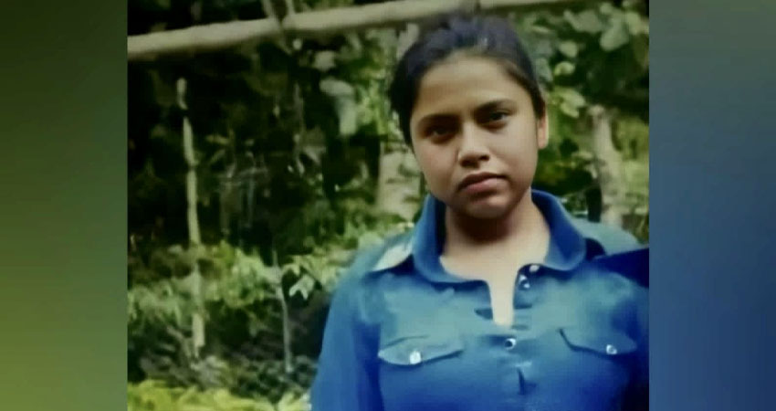 La joven es originaria de la comunidad El Ventarrón, de Santa María de Pantasma. Foto: Cortesía/Radio ABC Stereo