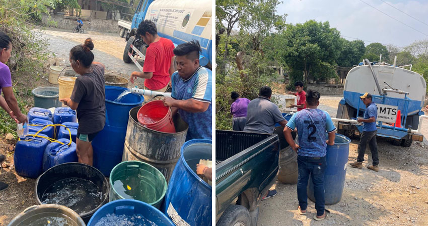 Cisternas entregan agua en Somoto. Foto: Cortesía/Radio ABC Stereo Cisternas entregan agua en Somoto. Foto: Cortesía/Radio ABC Stereo