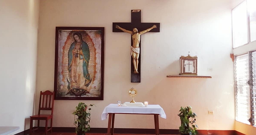 La novena al patrono San Juan Bautista se hizo sin presencia de fieles. Foto: Cortesía La novena al patrono San Juan Bautista se hizo sin presencia de fieles. Foto: Cortesía