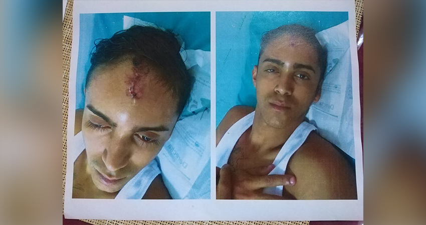 Kevin Oniel Meléndez estuvo hospitalizado el día que ocurrió el robo por el que un agente policial lo estaba señalando. Foto: Cortesía/Radio ABC Stereo Kevin Oniel Meléndez estuvo hospitalizado el día que ocurrió el robo por el que un agente policial lo estaba señalando. Foto: Cortesía/Radio ABC Stereo