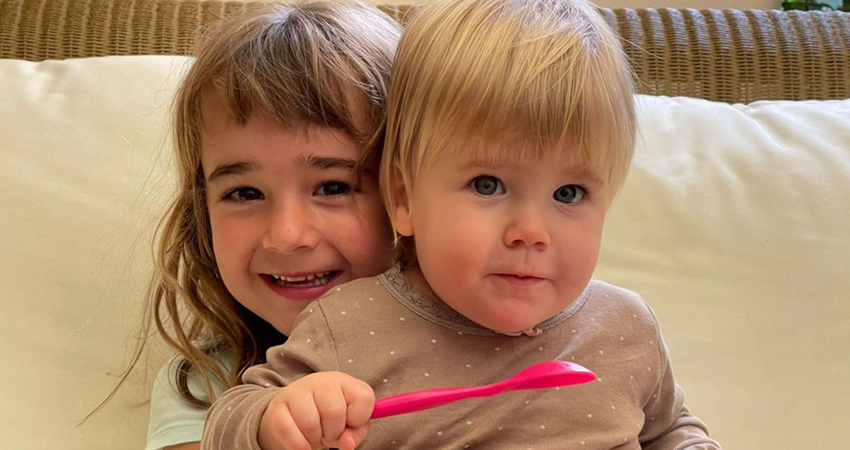 Las hermanas Anna y Olivia, secuestradas por su papá. Foto: Cortesía Las hermanas Anna y Olivia, secuestradas por su papá. Foto: Cortesía