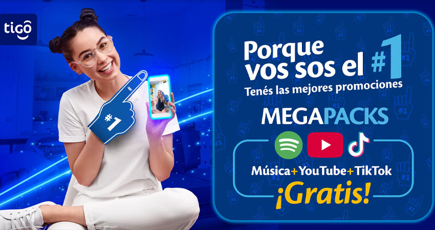 ¡Porque vos sos el #1! Tenés las mejores promociones. Imagen: Cortesía/Tigo Nicaragua