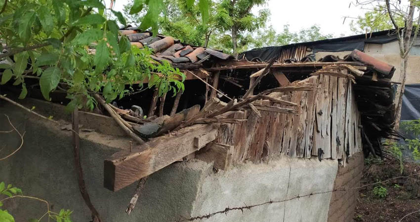 Viviendas afectadas por lluvias en Madriz. Foto: Cortesía/Radio ABC Stereo Viviendas afectadas por lluvias en Madriz. Foto: Cortesía/Radio ABC Stereo