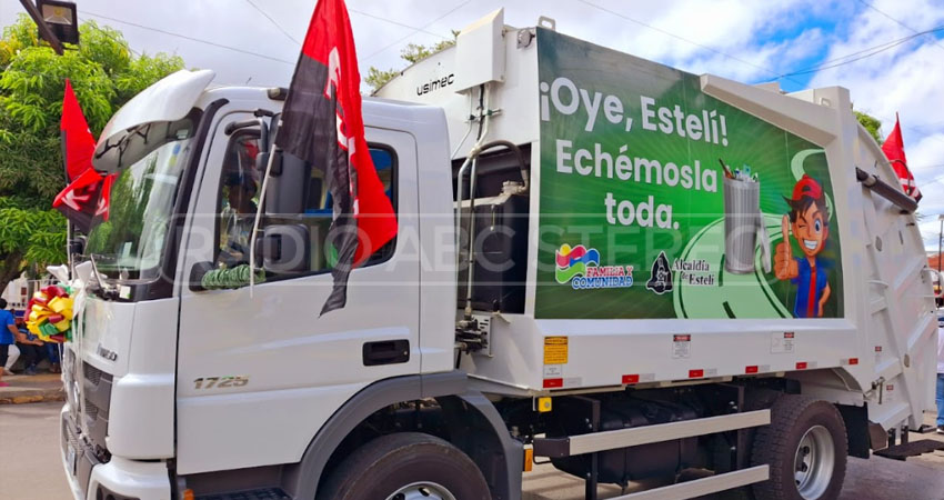 Nuevo camión compactador en Estelí. Foto: Cortesía/Radio ABC Stereo Nuevo camión compactador en Estelí. Foto: Cortesía/Radio ABC Stereo