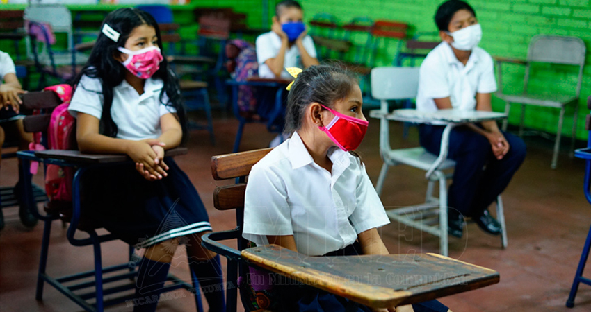Así inician el segundo semestre escolar. Foto: MINED