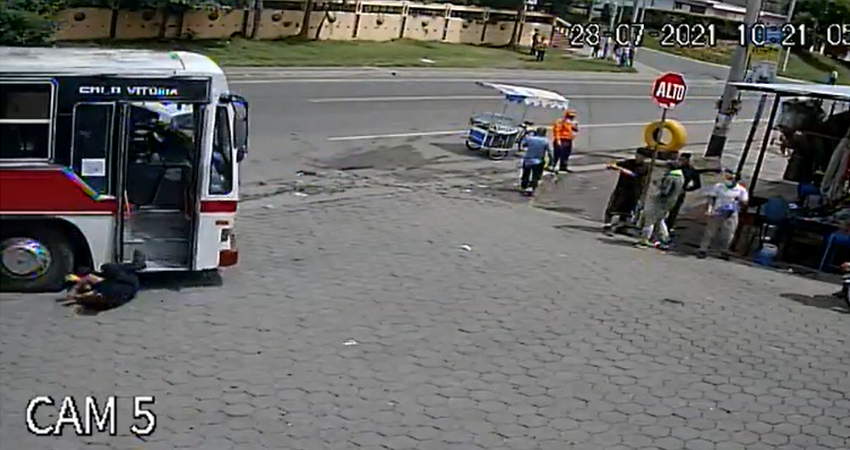 El accidente ocurrió frente a la COTRAN Norte, Estelí. Foto: Captura de pantalla/Radio ABC Stereo