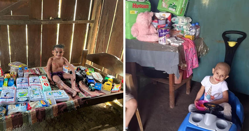 Los niños se mostraron felices ante el apoyo recibido. Foto: Fundación Mi Corazón Es Tu Corazón Los niños se mostraron felices ante el apoyo recibido. Foto: Fundación Mi Corazón Es Tu Corazón