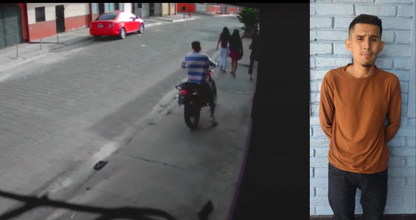 Las víctimas caminaban tranquilamente sobre la acera, cuando el motociclista las embistió. Foto: Cortesía/Radio ABC Stereo Las víctimas caminaban tranquilamente sobre la acera, cuando el motociclista las embistió. Foto: Cortesía/Radio ABC Stereo