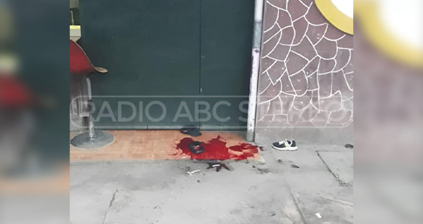 El afectado fue herido en su hombro izquierdo. Foto: Cortesía/Radio ABC Stereo