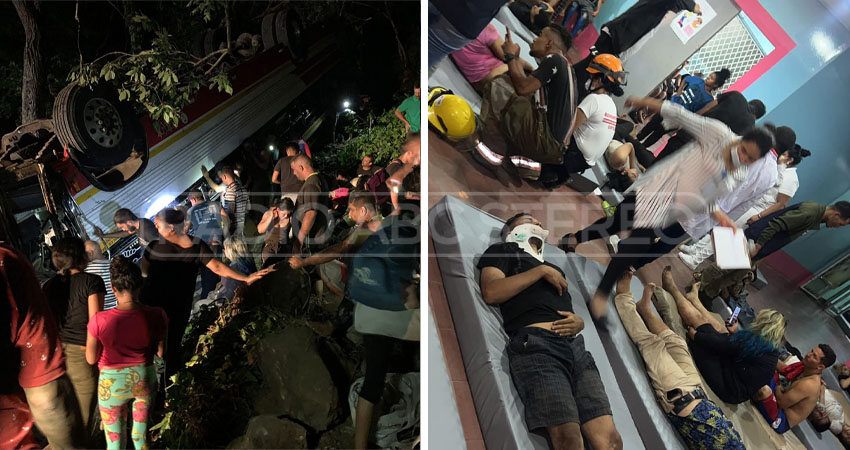 En el bus viajaban unos 90 pasajeros. Foto: José Enrique Ortega/Radio ABC Stereo