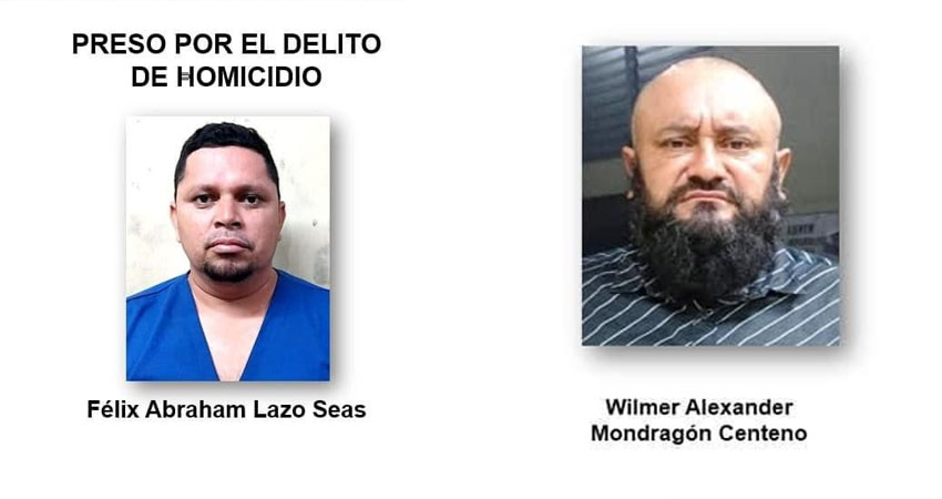 Los detenidos son Félix Abraham Lazo Zeas y Wilmer Alexander Mondragón Centeno. Foto: Cortesía Los detenidos son Félix Abraham Lazo Zeas y Wilmer Alexander Mondragón Centeno. Foto: Cortesía