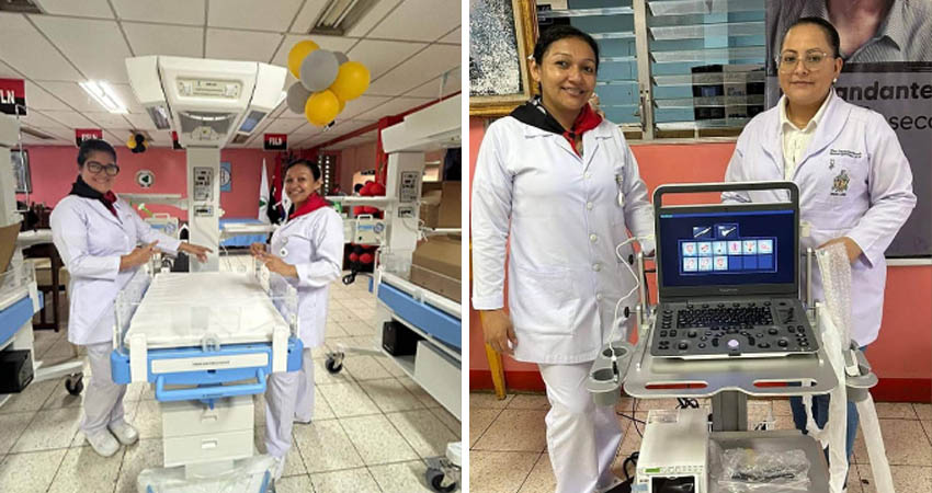 Donan equipos al hospital Victoria Motta. Foto: Cortesía/Radio ABC Stereo Donan equipos al hospital Victoria Motta. Foto: Cortesía/Radio ABC Stereo