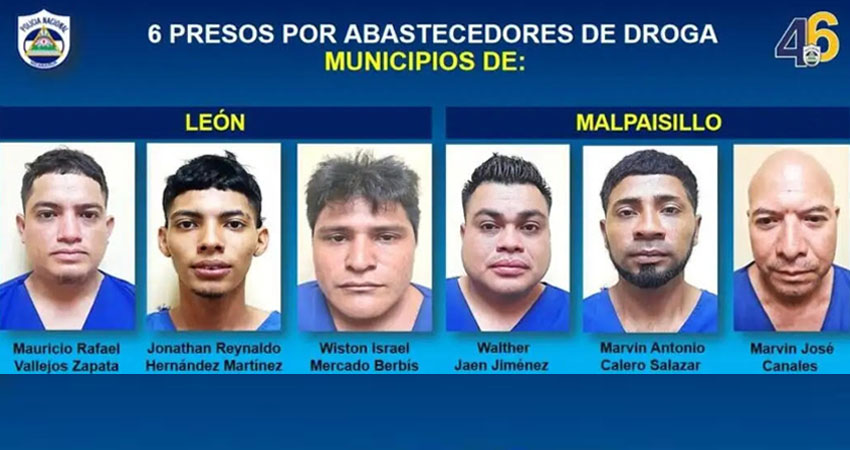 14 detenidos en León. Foto: Cortesía/Policía Nacional