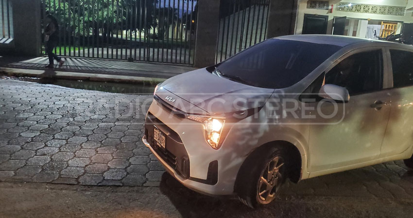 Automóvil involucrado. Foto: José Enrique Ortega/Radio ABC Stereo