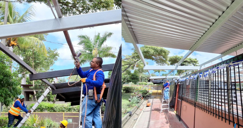 Las obras incluyen reparación de techos. Foto: Cortesía/Radio ABC Stereo