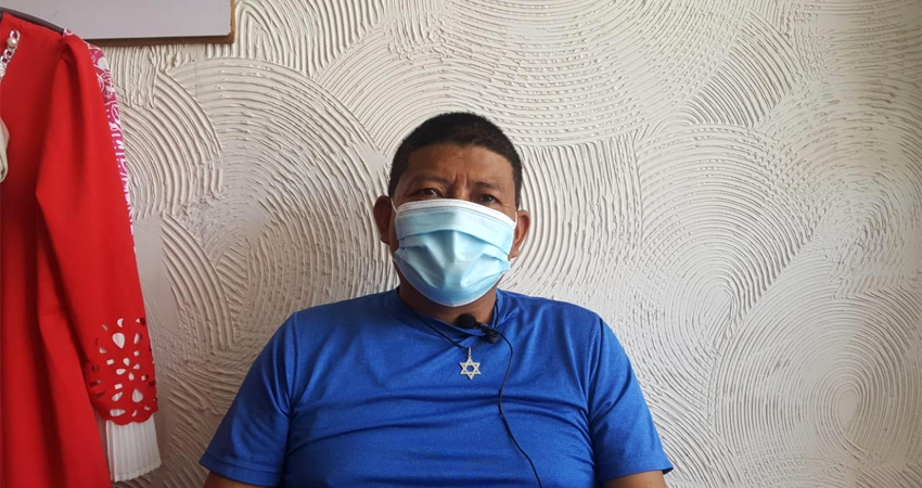Félix Guzmán es un profesor de Somoto que sobrevivió al Covid-19 tras permanecer dos semanas hospitalizado. Foto: Cortesía/Denis García Félix Guzmán es un profesor de Somoto que sobrevivió al Covid-19 tras permanecer dos semanas hospitalizado. Foto: Cortesía/Denis García