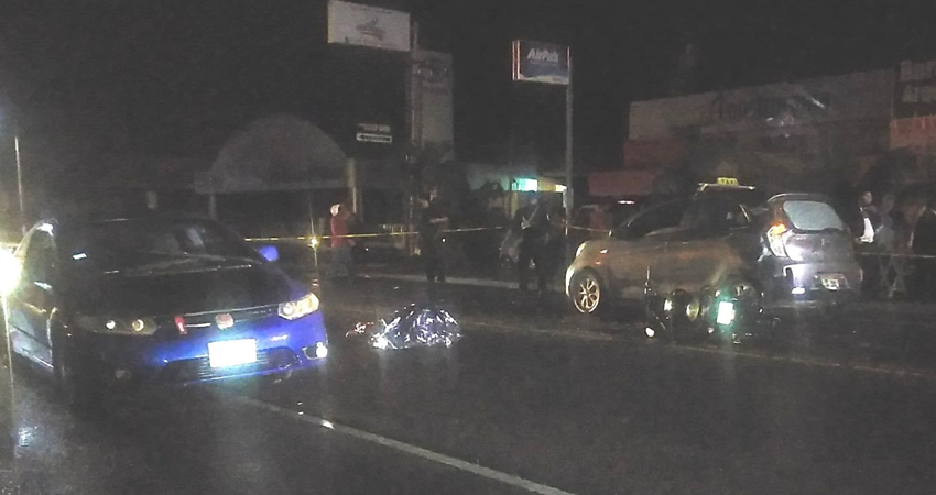 La víctima murió en el lugar. Foto: Juan Fco. Dávila/Radio ABC Stereo La víctima murió en el lugar. Foto: Juan Fco. Dávila/Radio ABC Stereo