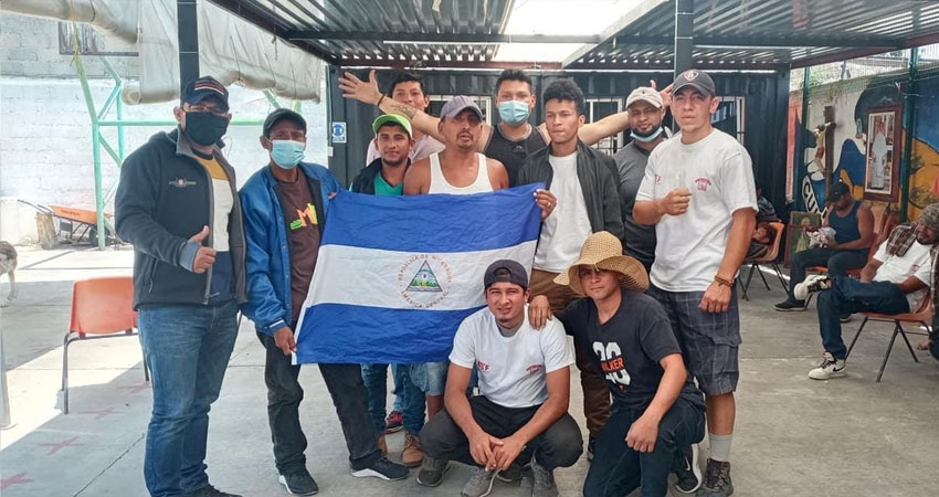 El primer grupo que salió de Nicaragua hace algunos meses. Foto: Cortesía El primer grupo que salió de Nicaragua hace algunos meses. Foto: Cortesía