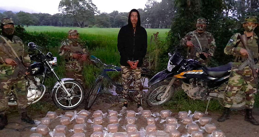 En esa zona del norte del país se presenta con frecuencia el trasiego de drogas. Foto: Cortesía/Ejército de Nicaragua En esa zona del norte del país se presenta con frecuencia el trasiego de drogas. Foto: Cortesía/Ejército de Nicaragua