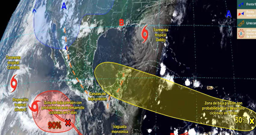 Ofena vigila depresión tropical “5E”. Foto: Cortesía/Radio ABC Stereo