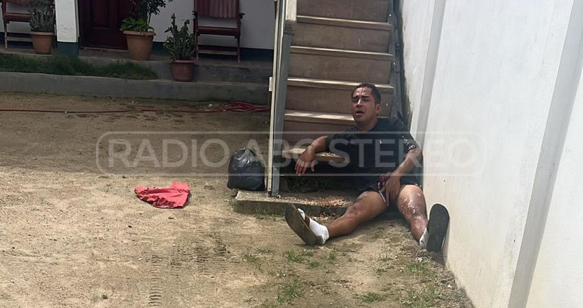 Señalado de robo se autolesionó en Jalapa. Foto: Radio ABC Stereo