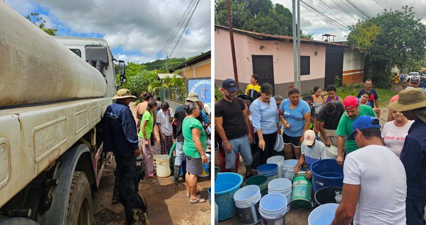 Cisternas abastecen con agua potable a barrios estelianos. Foto: Cortesía/Radio ABC Stereo Cisternas abastecen con agua potable a barrios estelianos. Foto: Cortesía/Radio ABC Stereo