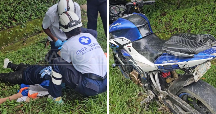 Cruz Blanca auxilia lesionados en accidente. Foto: Radio ABC Stereo Cruz Blanca auxilia lesionados en accidente. Foto: Radio ABC Stereo