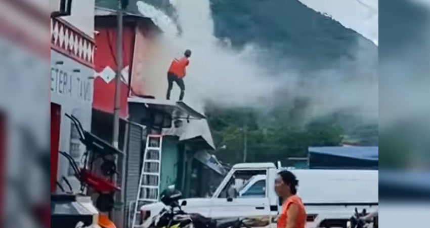 Afortunadamente no hubo lesionados. Foto: Cortesía/Radio ABC Stereo Afortunadamente no hubo lesionados. Foto: Cortesía/Radio ABC Stereo