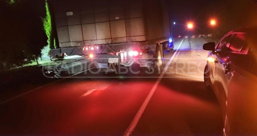 El hecho ocurrió en el kilómetro 102 de la Carretera Norte. Foto: Cortesía/Radio ABC Stereo El hecho ocurrió en el kilómetro 102 de la Carretera Norte. Foto: Cortesía/Radio ABC Stereo