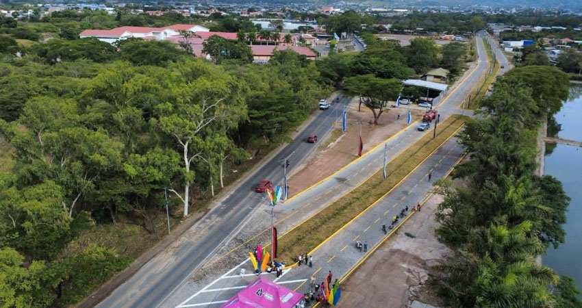 Bulevar de la salida norte de Estelí. Foto: Alcaldía de Estelí