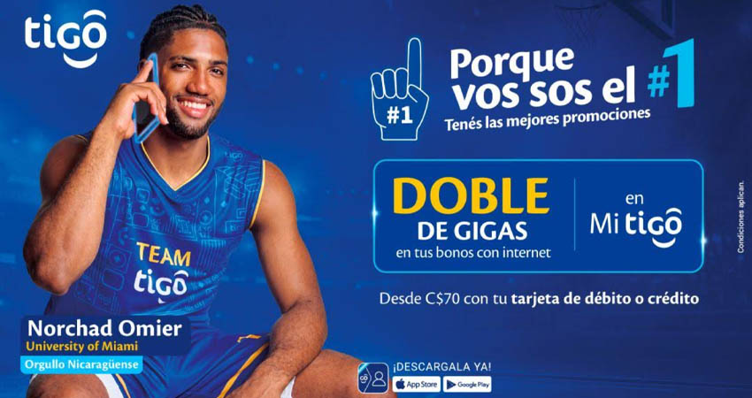 ¡Porque vos sos el #1! DOBLE de Gigas al comprar bonos con internet en App Mi Tigo