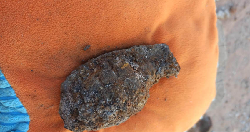 Los explosivos tendrían alrededor de 40 años enterrados. Foto: Darwin Matey/Radio ABC Stereo