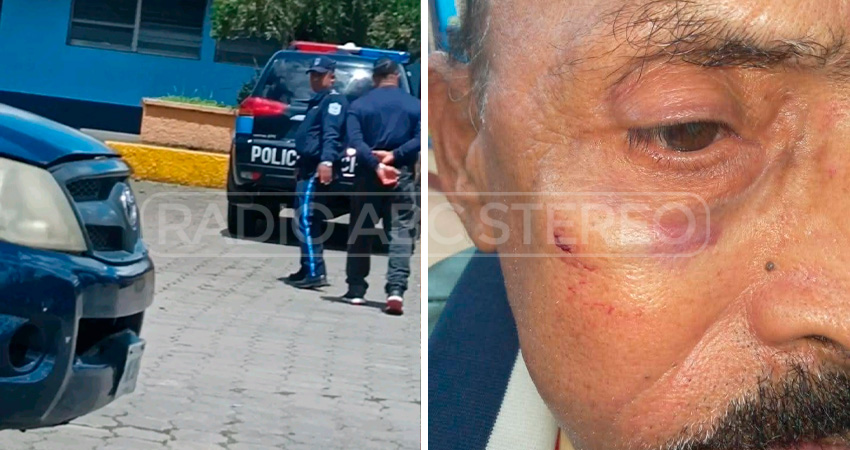 Las autoridades capturaron al presunto agresor de un taxista. Foto: Cortesía/Radio ABC Stereo Las autoridades capturaron al presunto agresor de un taxista. Foto: Cortesía/Radio ABC Stereo
