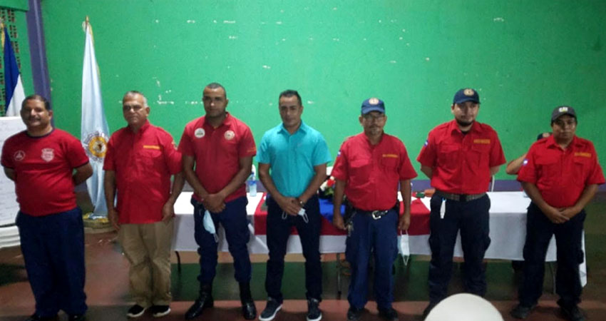 Junta Directiva del Benemérito Cuerpo de Bomberos de Estelí. Foto: Juan Fco. Dávila/Radio ABC Stereo