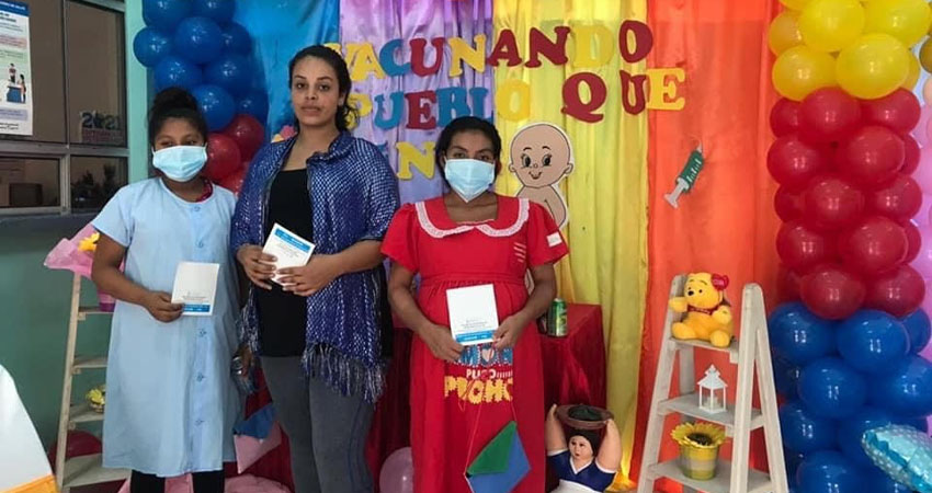 Embarazadas vacunadas en Jinotega. Foto: Silais Jinotega Embarazadas vacunadas en Jinotega. Foto: Silais Jinotega