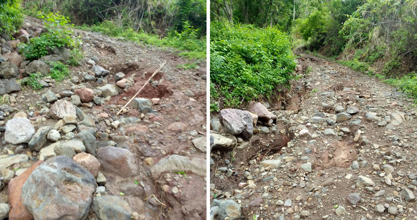 El camino no recibe mantenimiento de parte de la municipalidad hace varios años. Foto: Cortesía/Radio ABC Stereo El camino no recibe mantenimiento de parte de la municipalidad hace varios años. Foto: Cortesía/Radio ABC Stereo