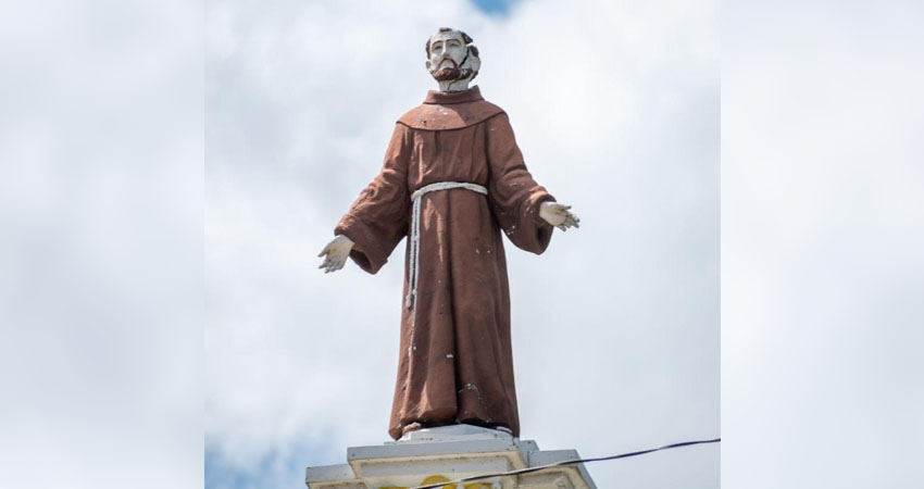El monumento San Francisco de Asís, está ubicado en el barrio Ramón Augusto López. Foto: Cortesía/Radio ABC Stereo El monumento San Francisco de Asís, está ubicado en el barrio Ramón Augusto López. Foto: Cortesía/Radio ABC Stereo