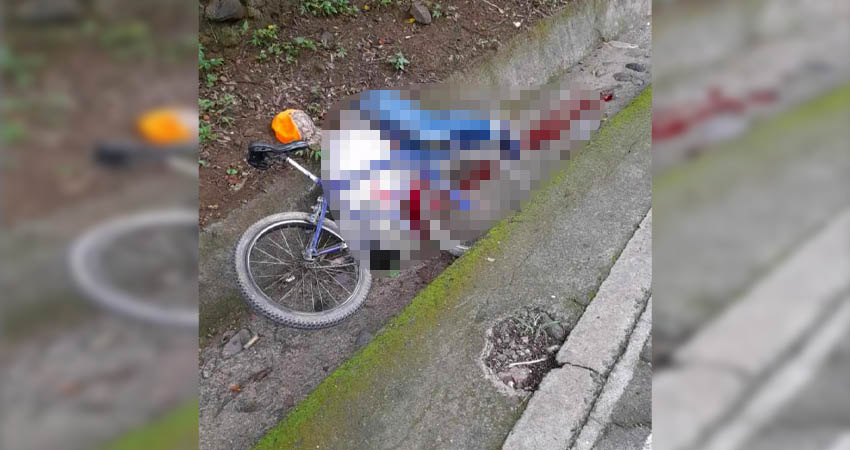 Ciclista se accidentó en San Lucas, Madriz. Foto: Cortesía/Radio ABC Stereo Ciclista se accidentó en San Lucas, Madriz. Foto: Cortesía/Radio ABC Stereo