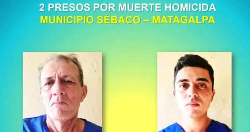 Juan Escobar Herrera y su hijo Jarvin Ariel Escobar,  acusados de crimen en Sébaco. Foto: Cortesía/Radio ABC Stereo Juan Escobar Herrera y su hijo Jarvin Ariel Escobar,  acusados de crimen en Sébaco. Foto: Cortesía/Radio ABC Stereo