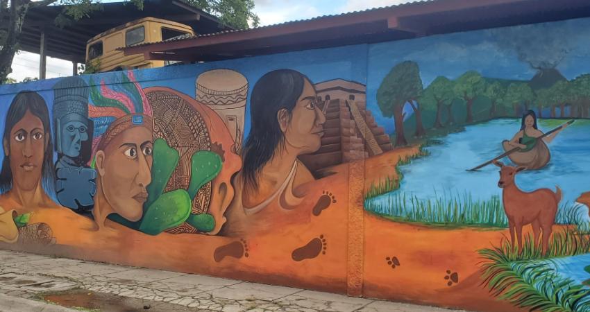 El mural está ubicado en el plantel municipal de la Alcaldía de Estelí, cerca del Puente de Hierro. Foto: José Enrique Ortega/Radio ABC Stereo El mural está ubicado en el plantel municipal de la Alcaldía de Estelí, cerca del Puente de Hierro. Foto: José Enrique Ortega/Radio ABC Stereo