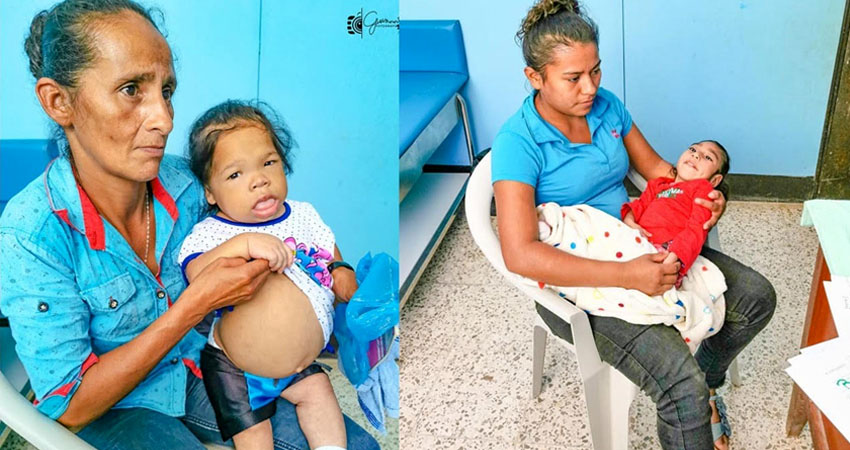 Las dos niñas junto a sus mamás. Foto: Cortesía Las dos niñas junto a sus mamás. Foto: Cortesía