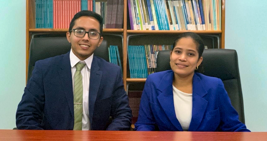 William y Francela ahora podrán realizar una pasantía en Costa Rica. Foto: Cortesía/Radio ABC Stereo