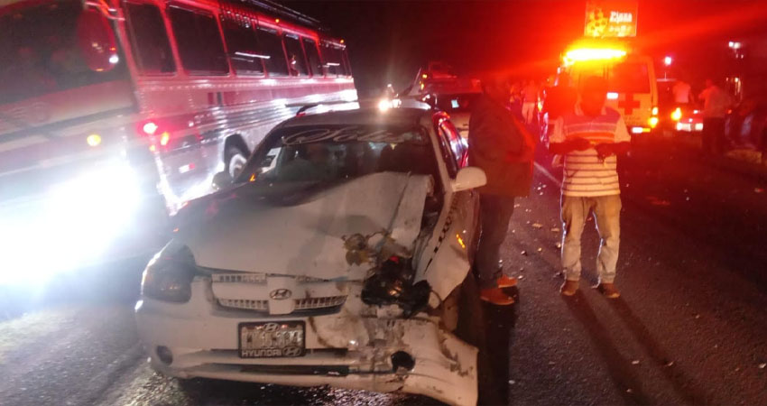 El choque fue con un taxi. Foto: Cortesía/Radio ABC Stereo