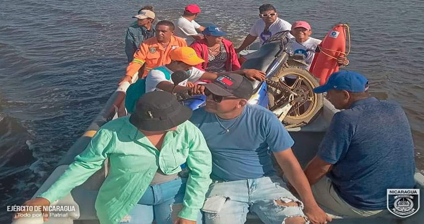 Los familiares decidieron suspender la búsqueda del adolescente.       Foto: Cortesía / Ejército de Nicaragua