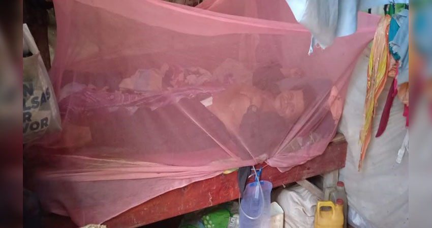 Martín Bucardo  en su lecho de enfermo Martín Bucardo  en su lecho de enfermo