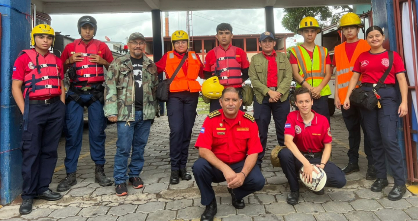 Miembros del Benemérito Cuerpo de Bomberos de Estelí. Foto: José Enrique Ortega/Radio ABC Stereo